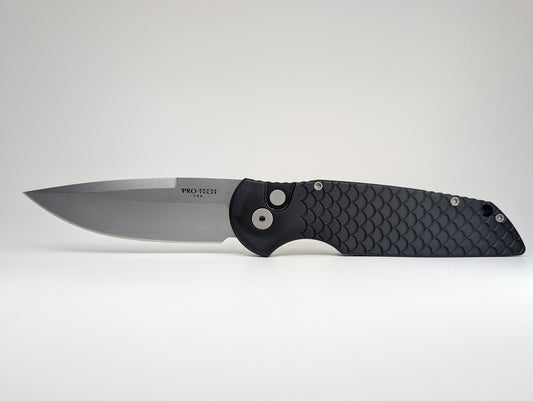 Protech Tactical Response 3 Black Fish Scale Auto Folding Knife