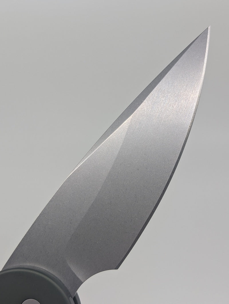 Protech Tactical Response 4 Green Aluminum MagnaMax Stonewash Auto Folding Knife