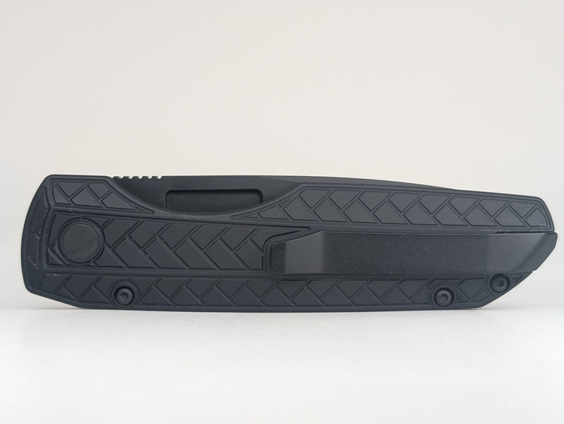 Protech x Vero Design "Synapse 2" Black Herringbone DLC MagnaMax Operator Series Auto Folding Knife