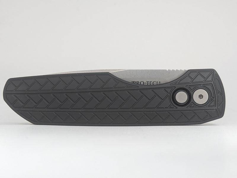 Protech x Vero "Synapse" 2 Black Herringbone Aluminum MagnaMax Auto Folding Knife