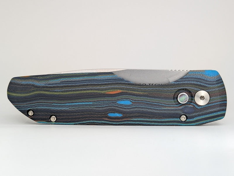 Protech x Vero Synapse Starry Night G-Carta Stonewash Magnacut Auto Folding Knife
