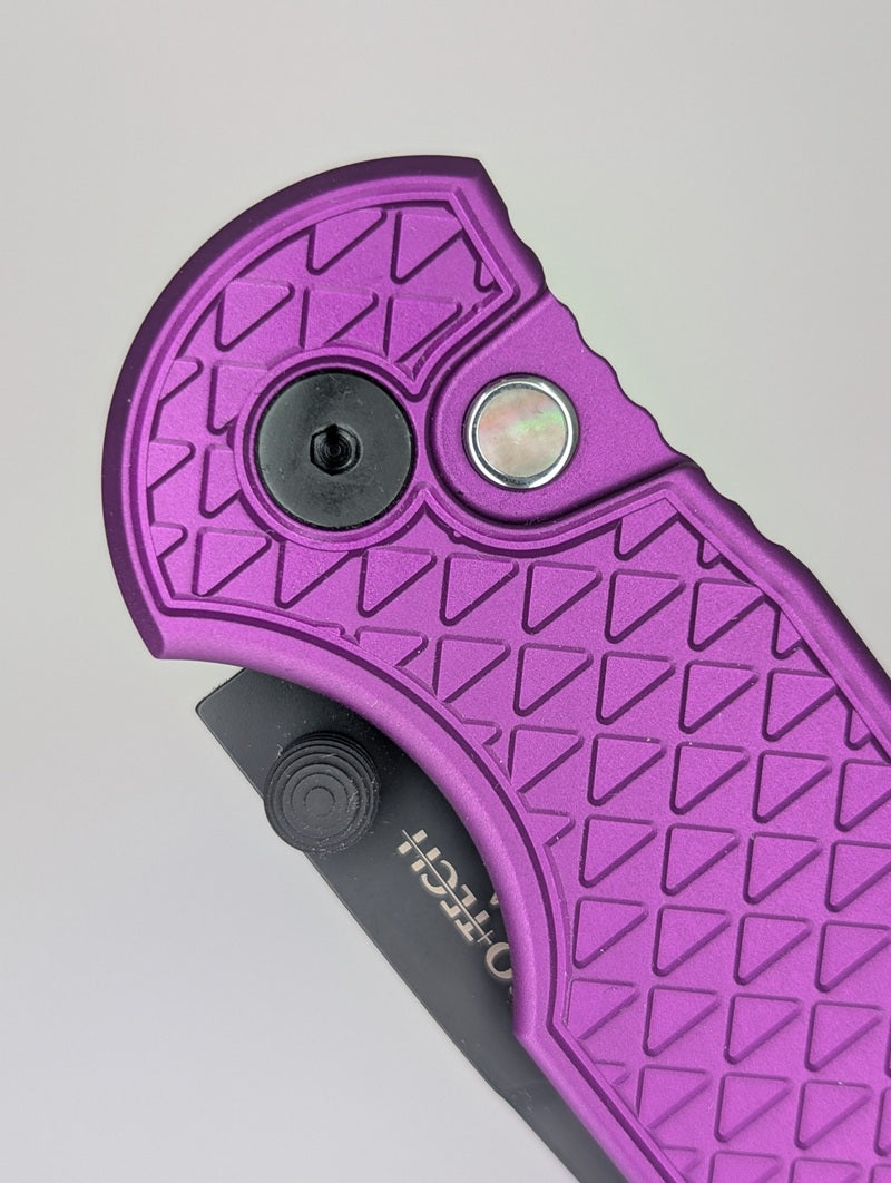 Protech Integrity CCKS Show Exclusive Purple Relic DLC Magnacut Buttonlock Folding Knife