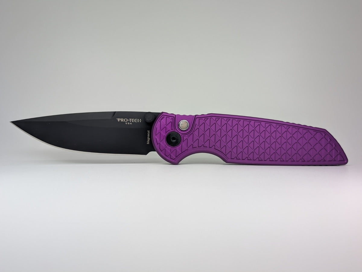 Protech Integrity CCKS Show Exclusive Purple Relic DLC Magnacut Buttonlock Folding Knife