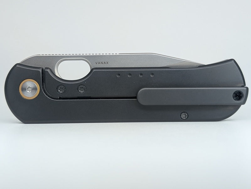 *Consignment* Quiet Carry "The Rincon" Black Frame Lock Folding Knife