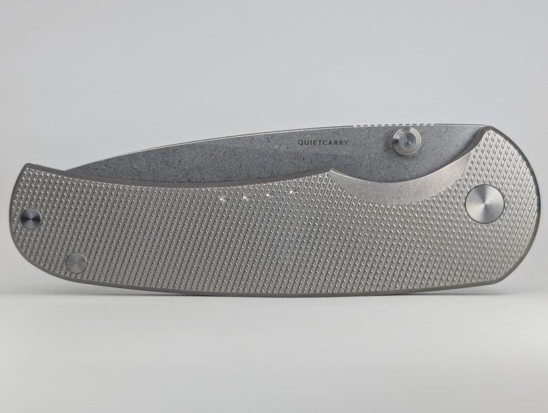 *Consignment* Quiet Carry "The Drift" Contoured Titanium Frame Lock Folding Knife