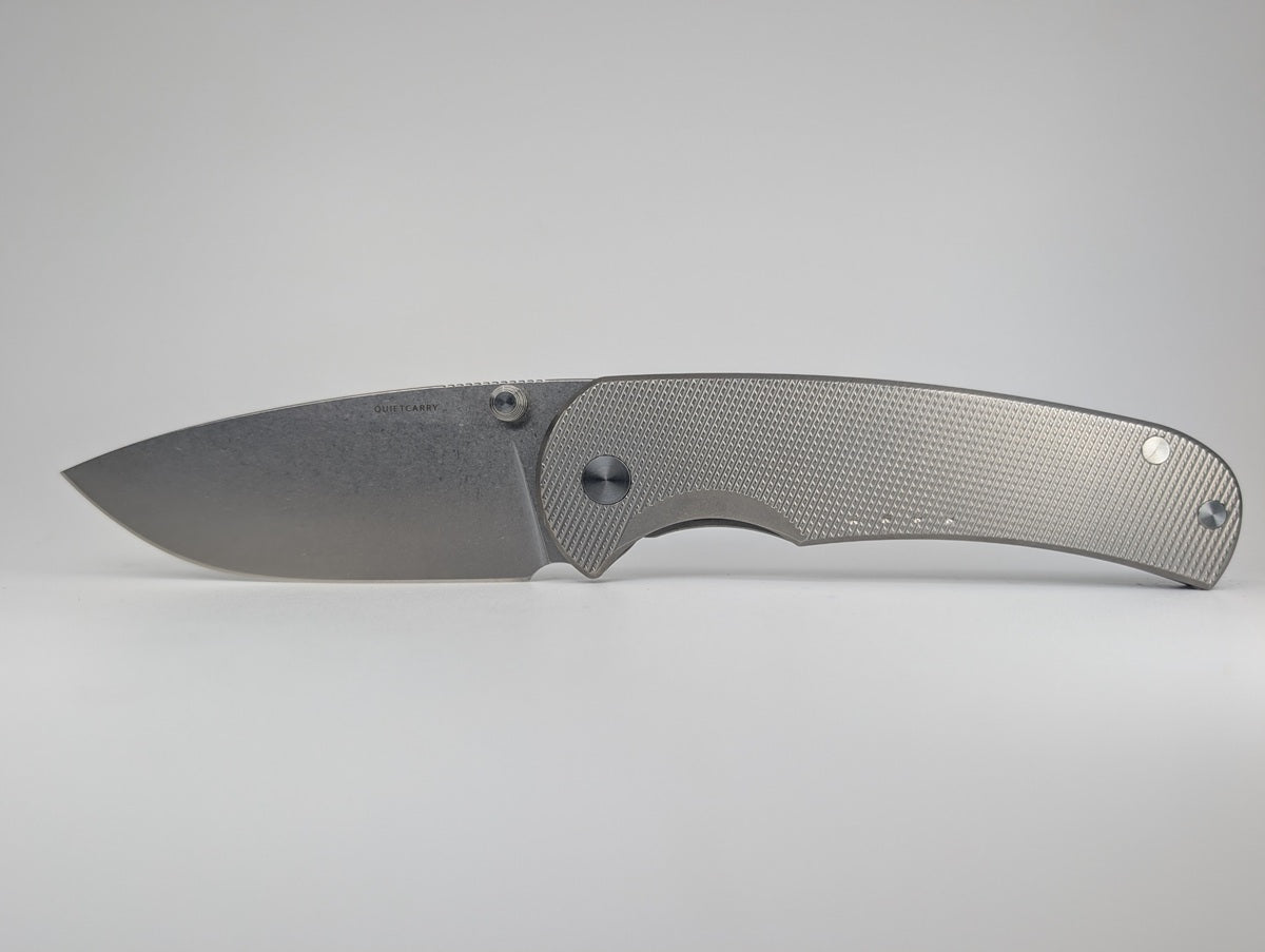 *Consignment* Quiet Carry "The Drift" Contoured Titanium Frame Lock Folding Knife