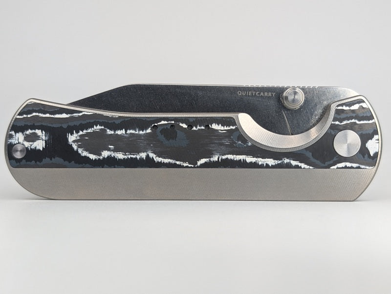 *Consignment* Quiet Carry "The Nine" Titanium CPM-20CV Frame Lock Folding Knife