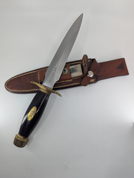 *Consignment* Vintage Randall Pilot's Fixed Blade Knife Engraved R.E.S
