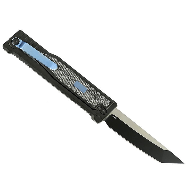 Reate EXO Black Micarta Titanium Elmax Gravity Knife