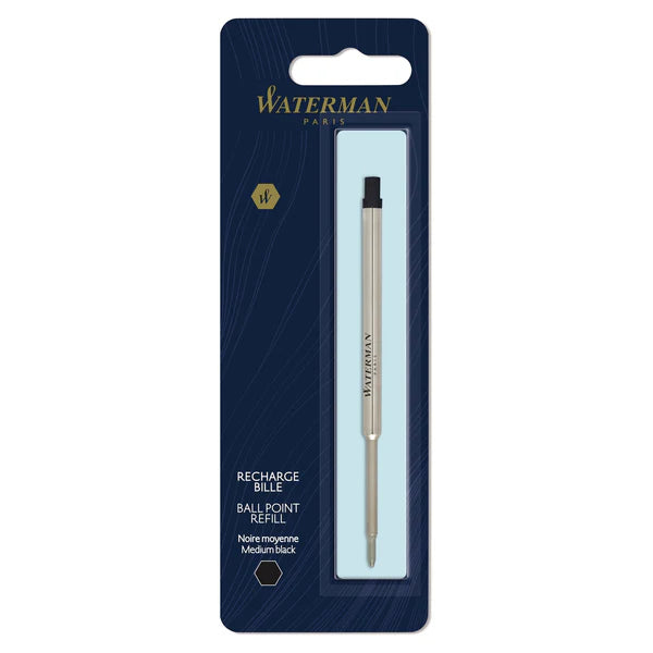 Waterman Ballpoint Refill Medium Black Single