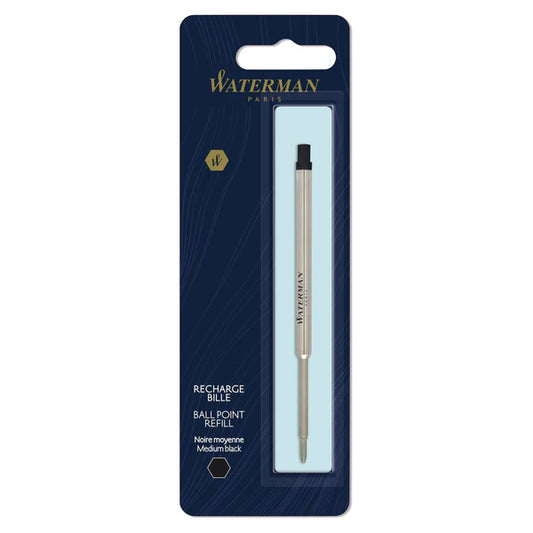 Waterman Ballpoint Refill Medium Black Single