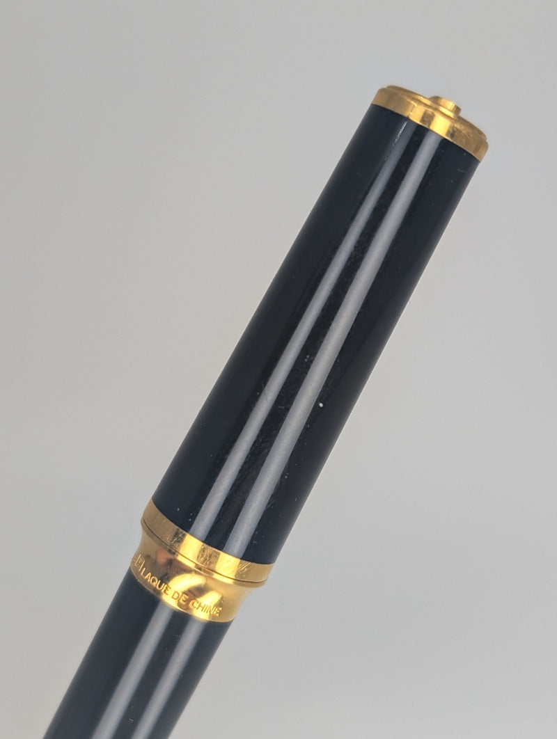 *Consignment* S.T. Dupont Montparnasse Black Laque de China Rollerball Pen