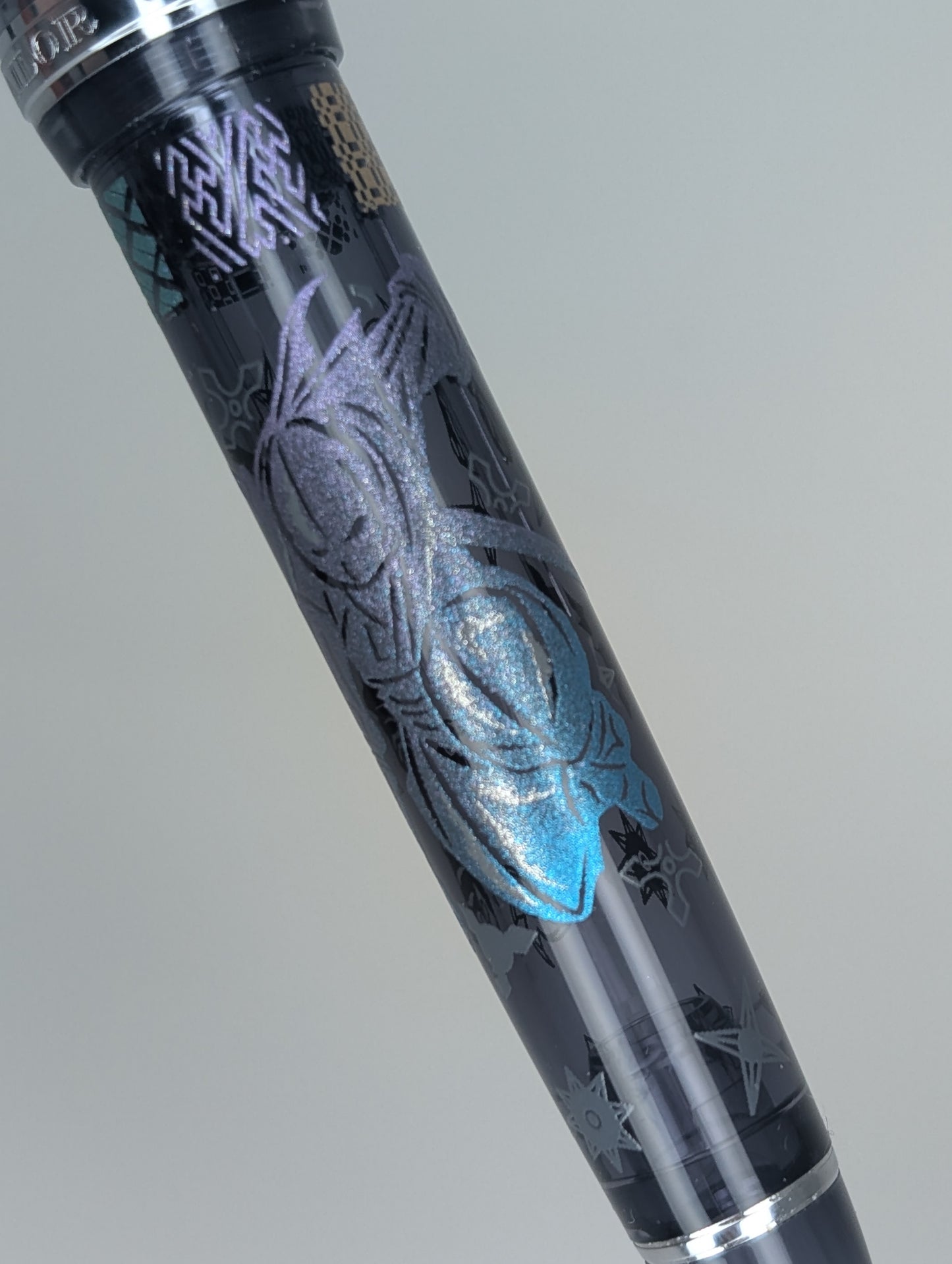 Sailor 1911L Ninja Maki-e Fountain Pen - Tsuki 21k Gold Medium Nib