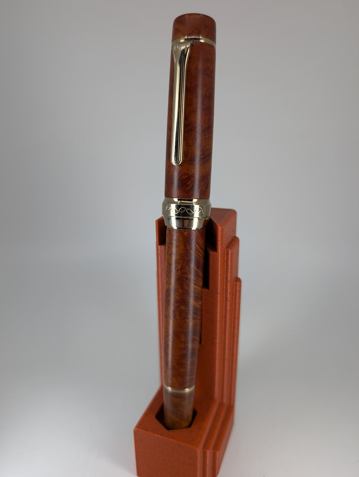 *Consignment* Sailor 90th Anniversary Mannenhitsu Doraku Light Briar Fountain Pen 21k Gold Naginata Medium Nib