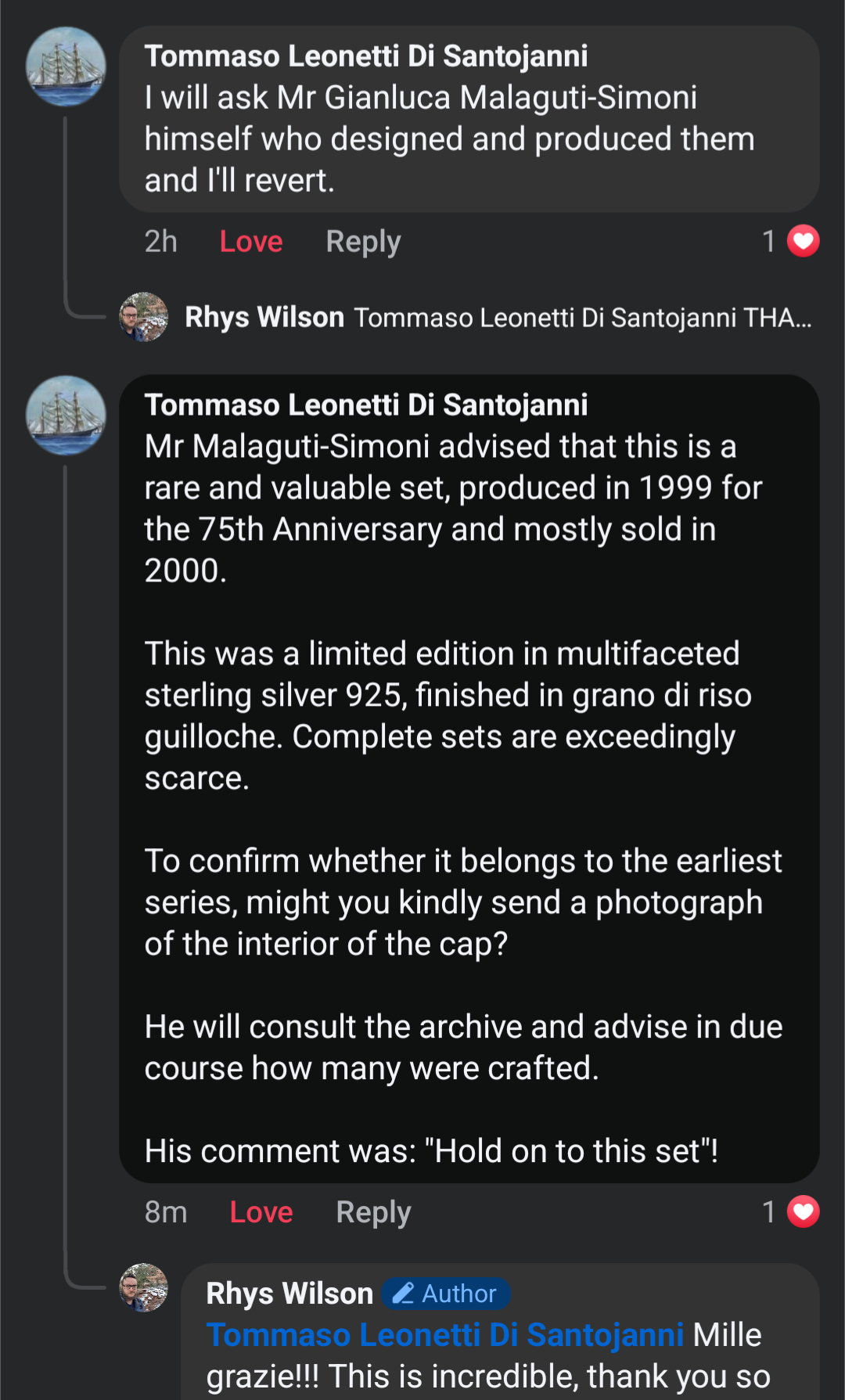 *Consignment* - OMAS Sterling Silver Pen Set - JCK Las Vegas Special Edition