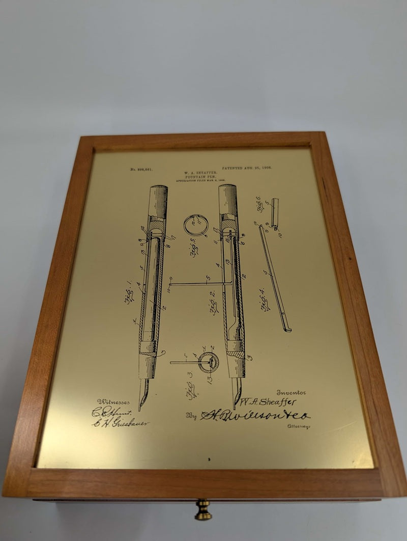 *Consignment* Sheaffer Commemorative Gold Fountain Pen 18k Gold Medium Nib
