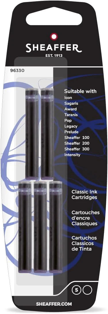 Sheaffer Classic Ink Cartridge 5 Pack
