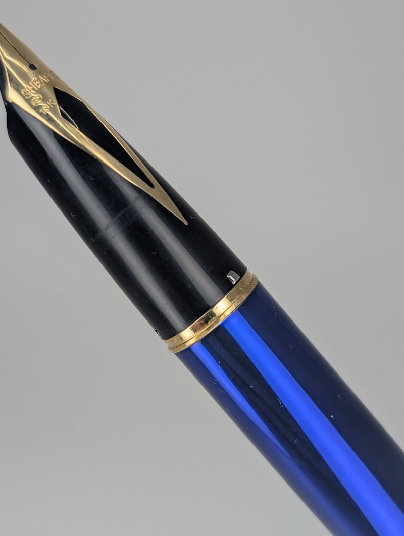 *Consignment* Sheaffer Legacy Blue Fountain Pen 18k Gold Stub Nib