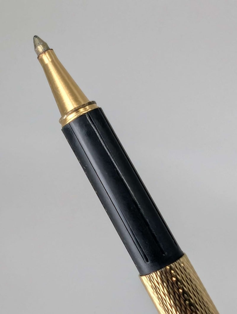 *Consignment* Sheaffer USA Gold Electroplated Vintage Fountain Pen 14k Nib / Rollerball Pen Set