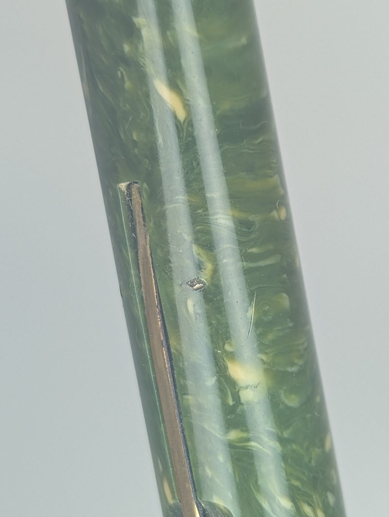 *Consignment* Vintage Sheaffer Senior "Flat top" Jade Lever Fill Fountain Pen