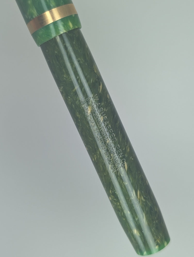 *Consignment* Vintage Sheaffer Senior "Flat top" Jade Lever Fill Fountain Pen