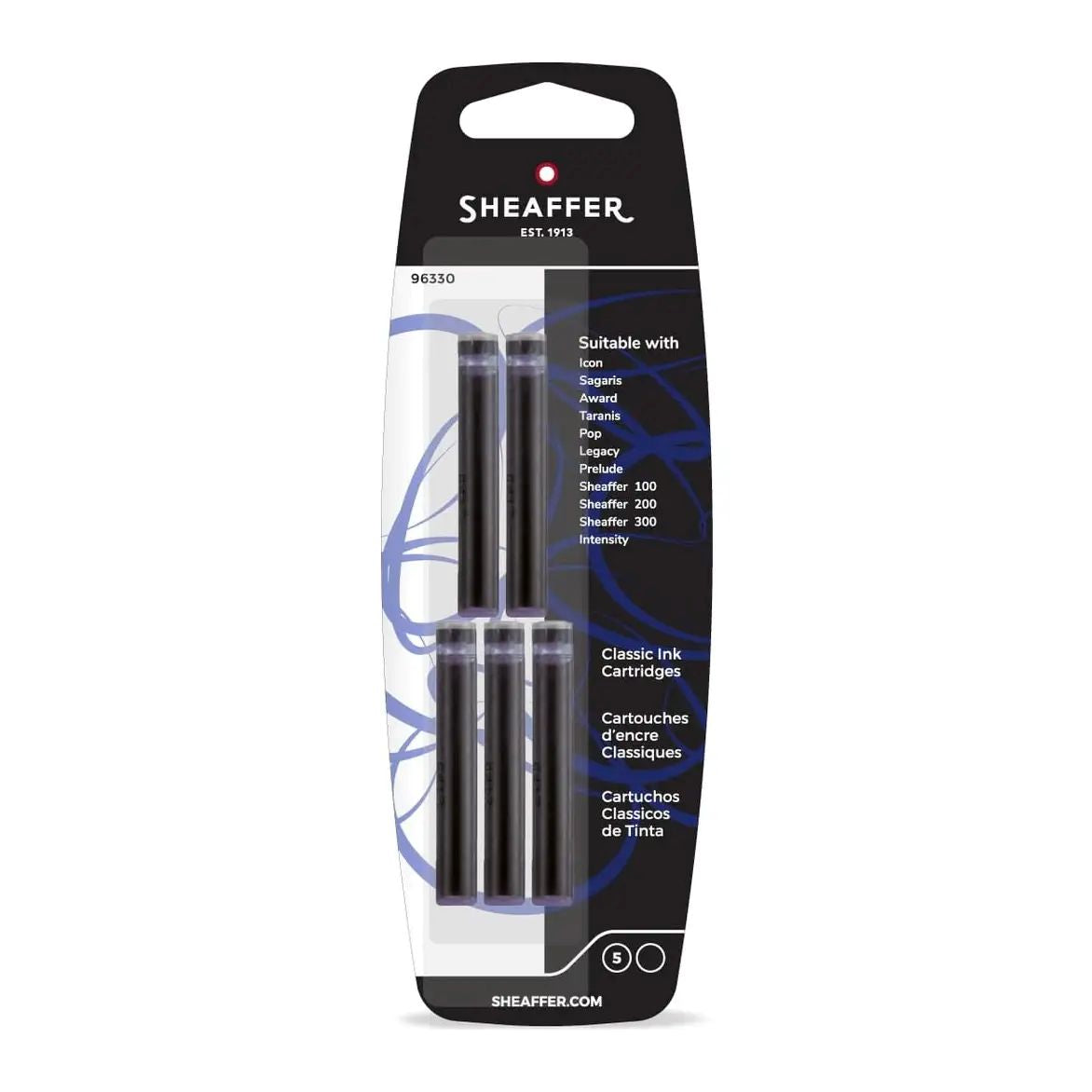 Sheaffer Classic Ink Cartridge 5 Pack