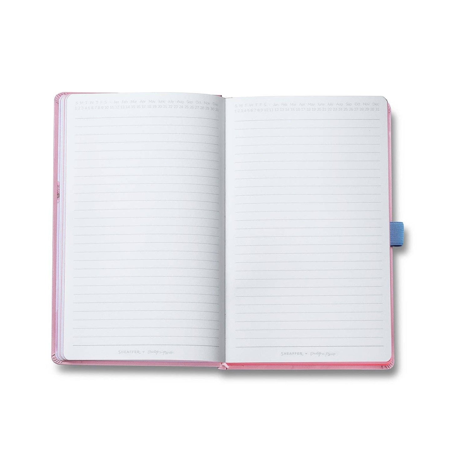Sheaffer Emily in Paris A5 Slim Notebook 90 GSM Ink Friendly Paper with Embossed Eiffel Tower - Pink
