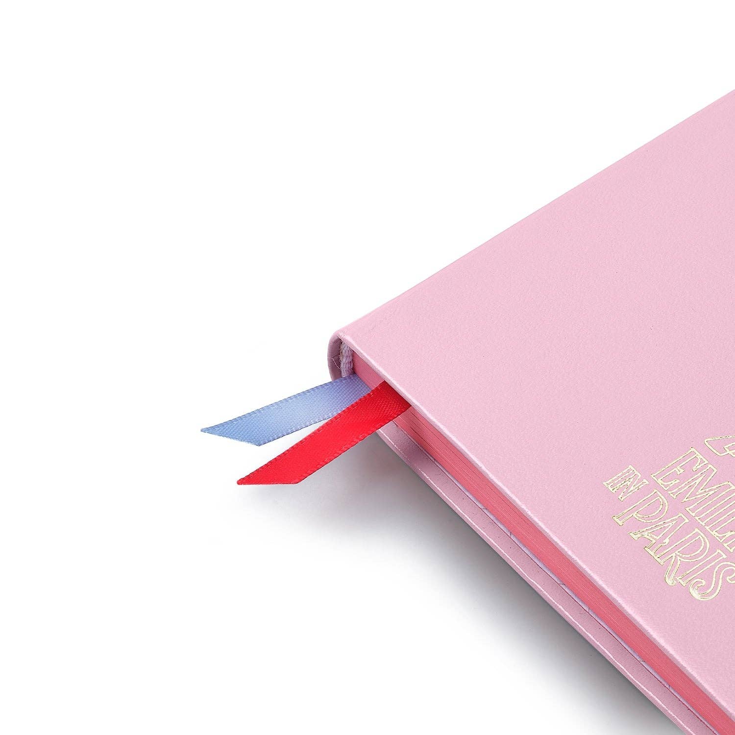 Sheaffer Emily In Paris Special Edition Eiffel Tower A5 Pink notebook with a ribbon marker on a white background