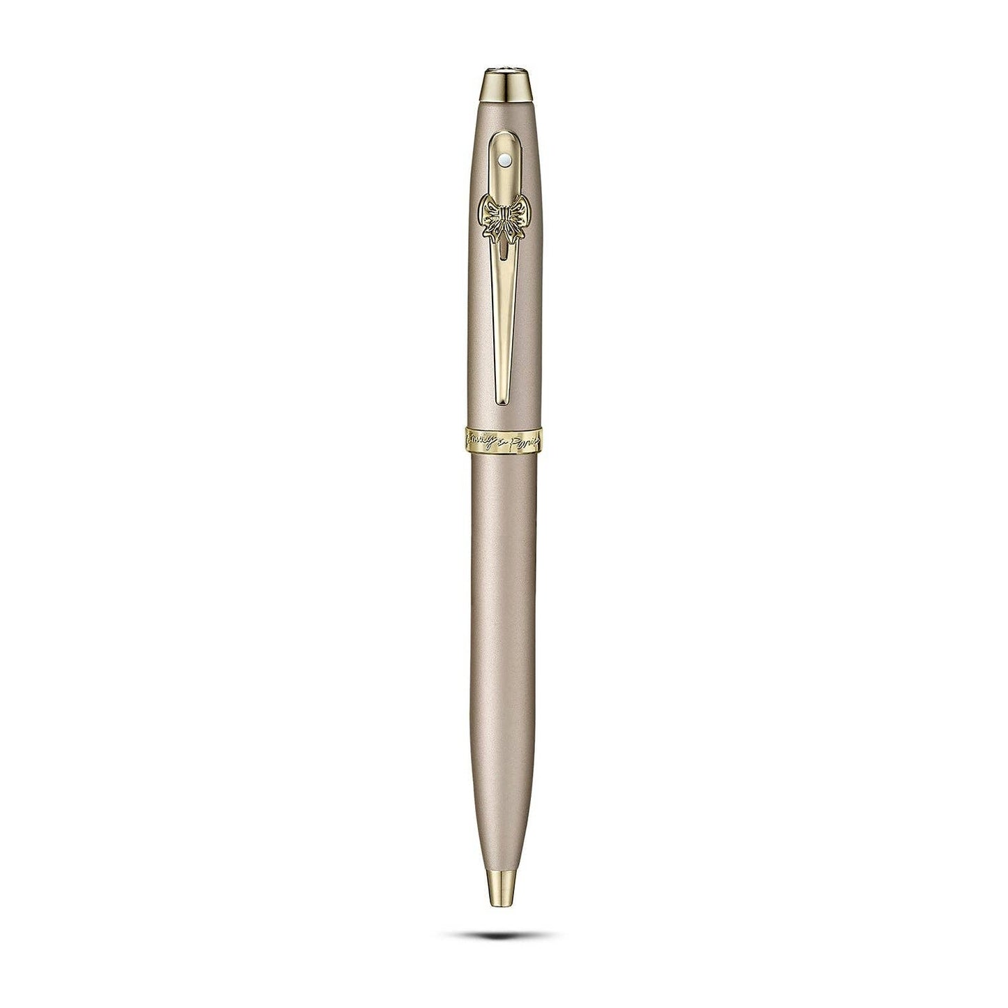 Sheaffer Gift Set ft. 100 Emily in Paris 9377 Champagne Gold Ballpoint Pen with Champagne Gold Trims and Hardbound Small Notebook