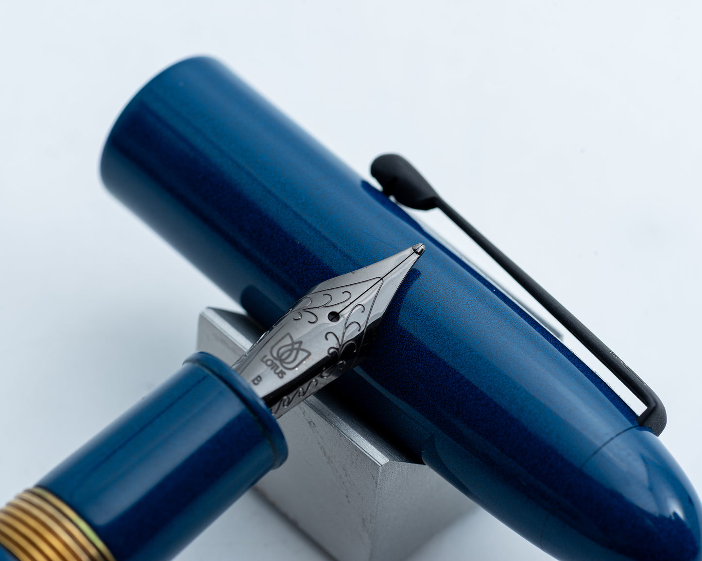 *Consignment* Lotus “Shikhar” FP (B) - Blue Nikko Ebonite