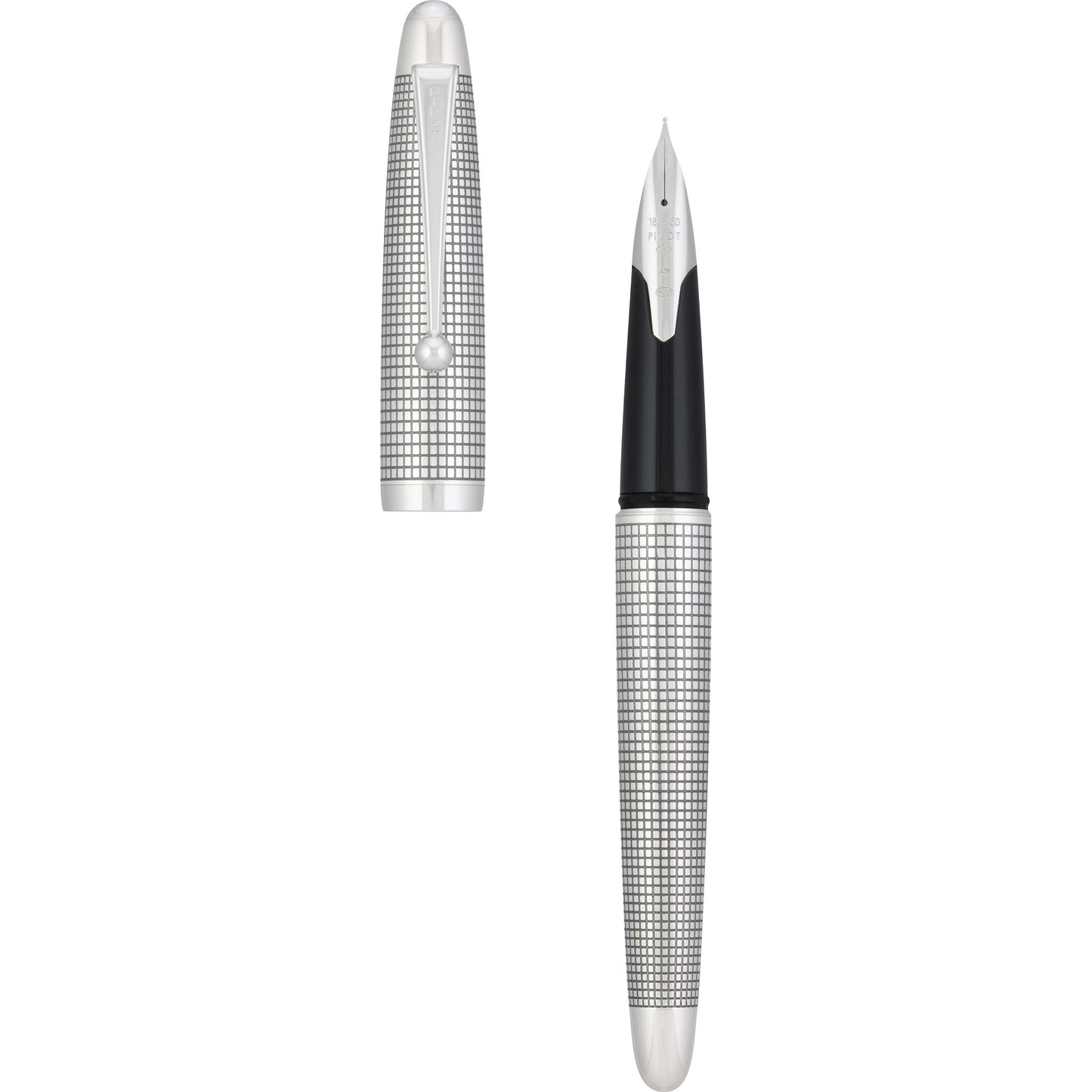 Pilot Sterling Silver Koushi Fountain Pen Medium Nib