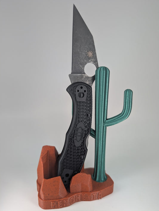 *Consignment* Spyderco Delica 4 Black Knives Plus Moded Folding Knife