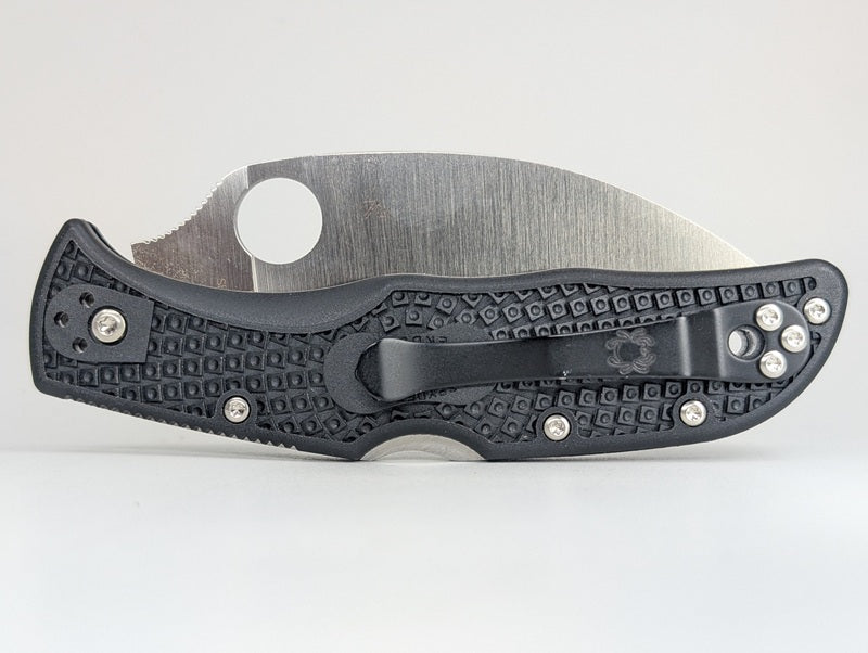 *Consignment* Spyderco Endela Black VG-10 Wharncliffe Back Lock Folding Knife