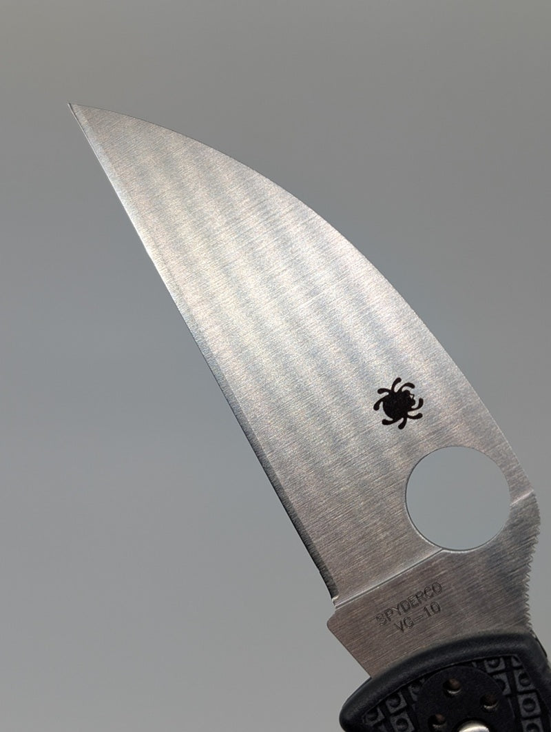 *Consignment* Spyderco Endela Black VG-10 Wharncliffe Back Lock Folding Knife