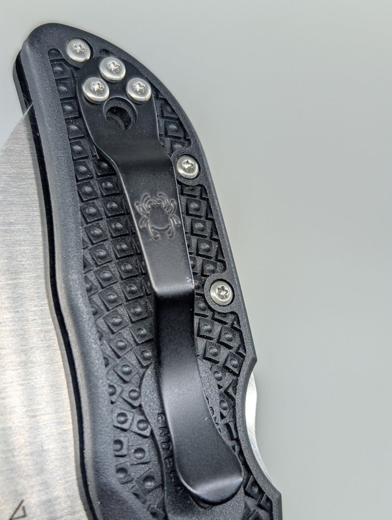 *Consignment* Spyderco Endela Black VG-10 Wharncliffe Back Lock Folding Knife