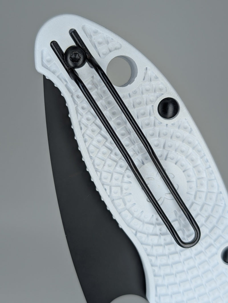 *Consignment* Spyderco Manix 2 White Lightweight Rex 45 Folding Knife