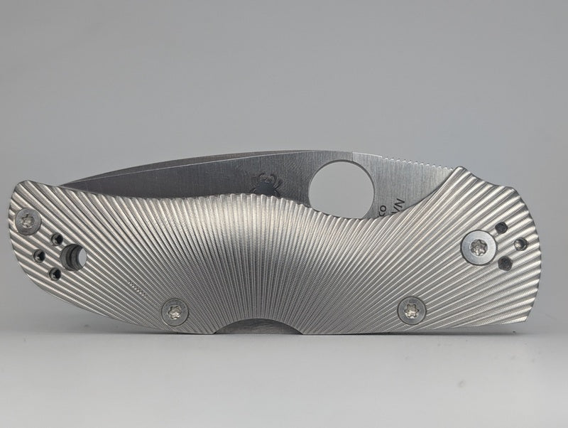 *Consignment* Spyderco Native 5 Titanium Fluted S35VN Back Lock Folding Knife