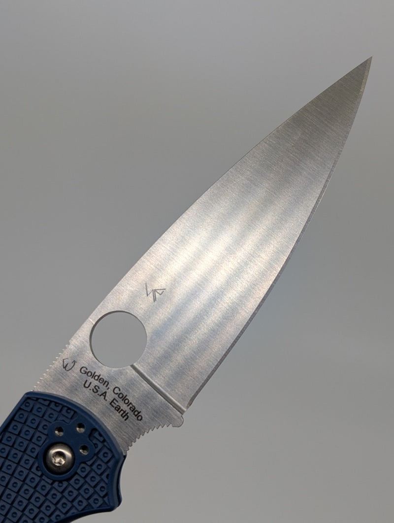 *Consignment* Spyderco Native Chief Blue Backlock Folding Knife