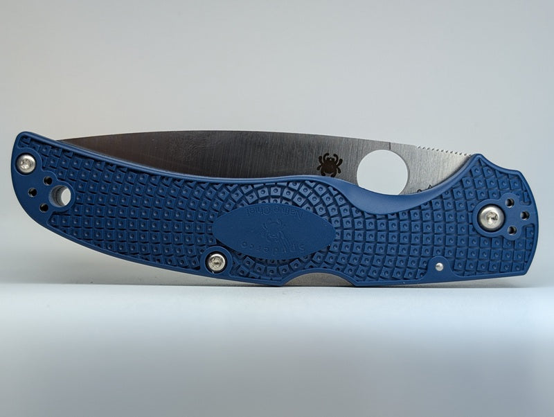 *Consignment* Spyderco Native Chief Blue Backlock Folding Knife