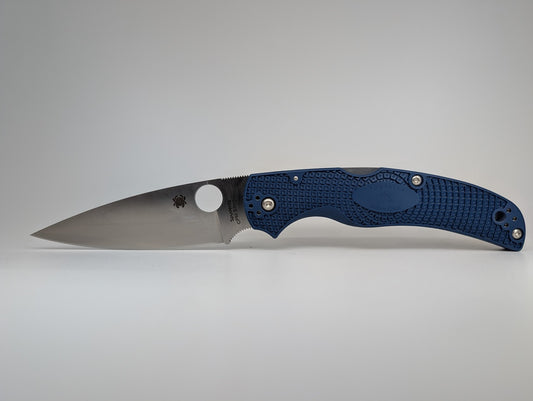 *Consignment* Spyderco Native Chief Blue Backlock Folding Knife