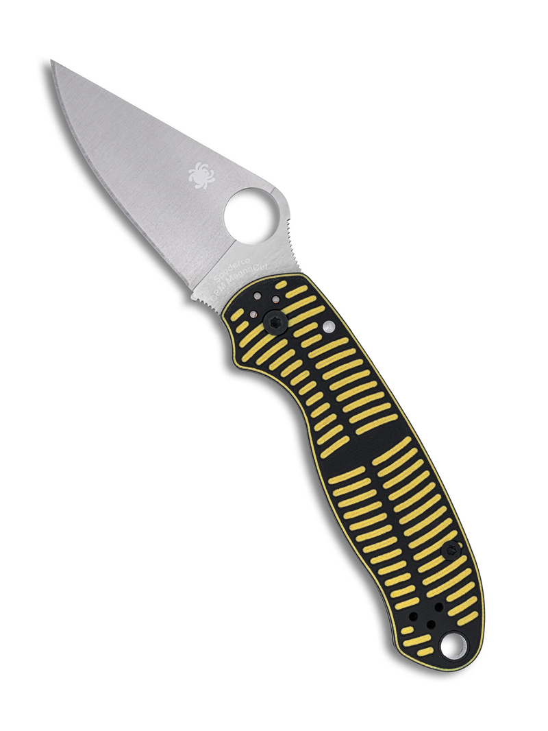Spyderco Para 3 Salt Black / Yellow G10 Magnacut Compression Lock Folding Knife