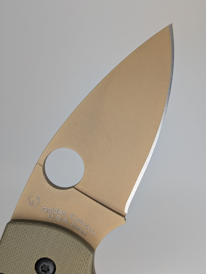 *Consignment* Spyderco x REC Exclusive Lil' Native OD Green G-10 Compression Lock Folding Knife