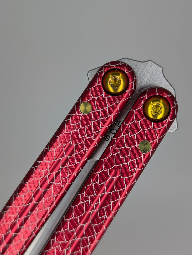 *Consignment* Squid Industries Krake Raken V3 Year of the Dragon Live Blade Balisong