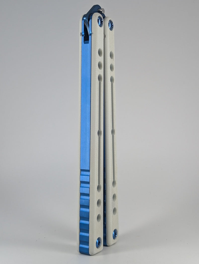 *Consignment* Squid Industries Nautilus V2 Winter Sapphire Blue Balisong Trainer