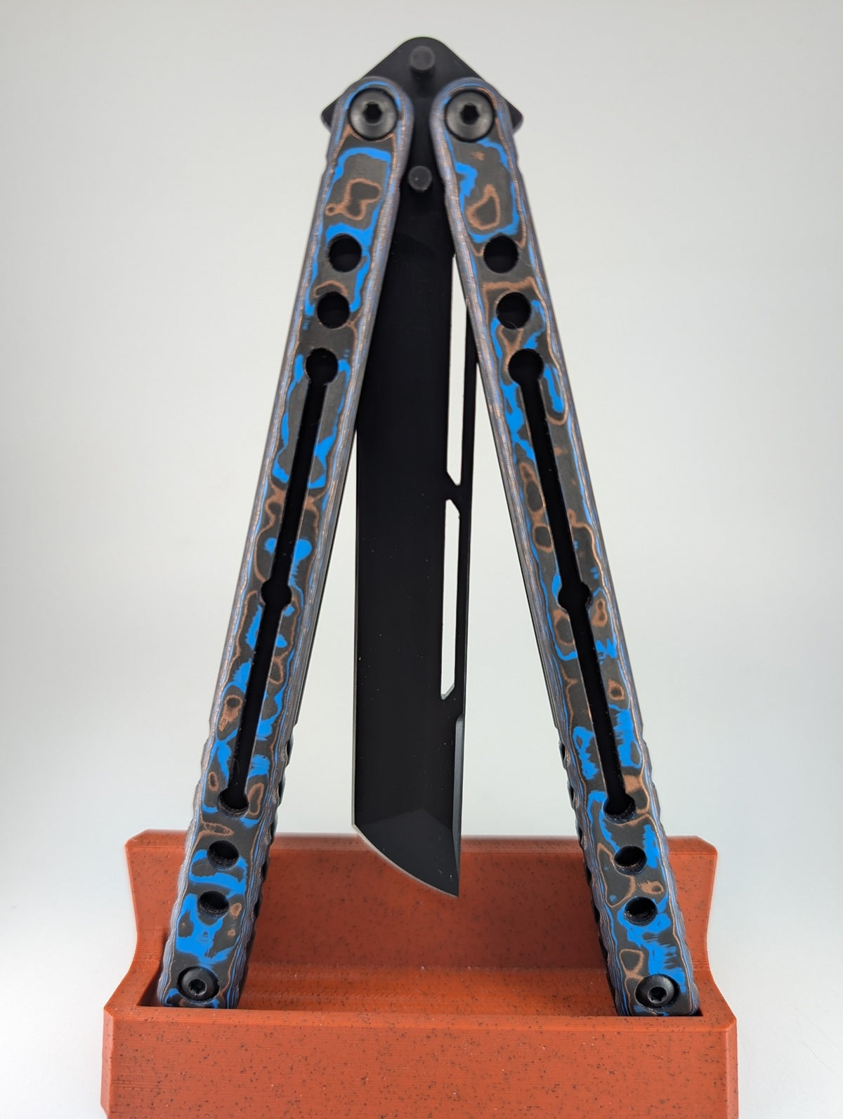 Squid Industries Nautilus Tanto Matte Silver Wake Edition Live Blade Balisong