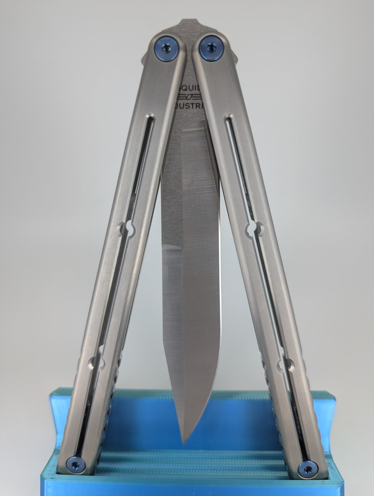 *Consignment* Squid Industries Ti Krake Raken Live Blade Balisong ...