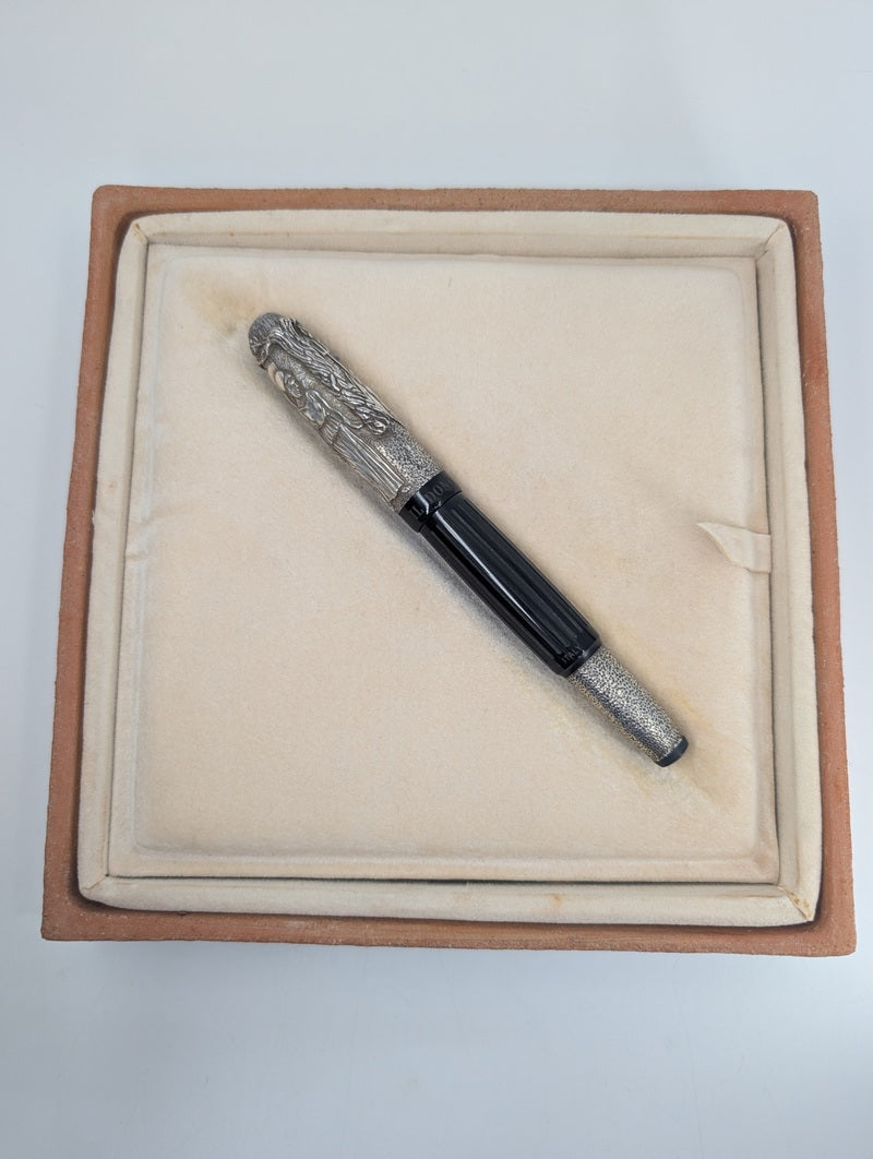 *Consignment* Stipula IL Dono MCMXCVI Limited Edition Ebonite / Sterling Silver Fountain Pen #272 of 988
