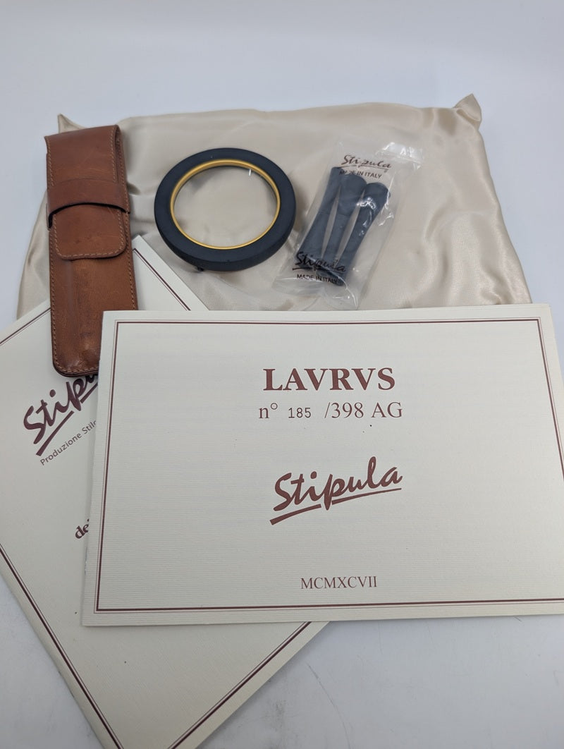 *Consignment* Stipula Laurus Limited Edition Fountain Pen 18k Gold Medium Nib #185 of 398