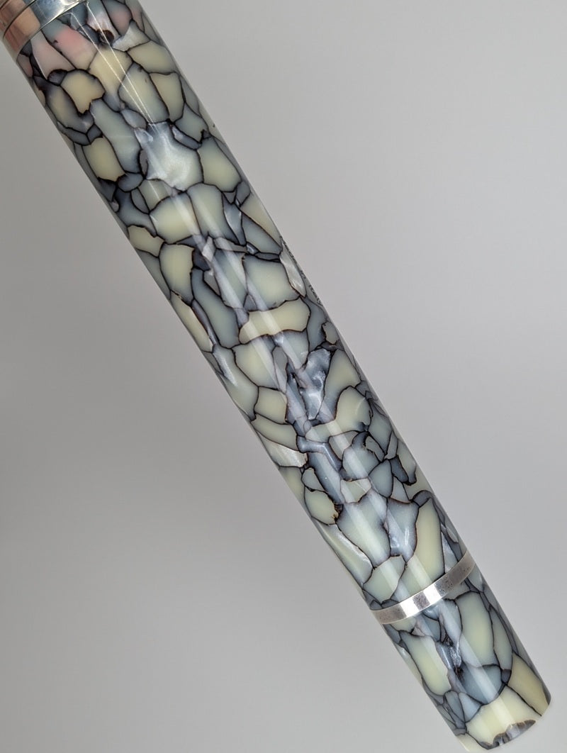 *Consignment* Stipula Leonardo DaVinci Cracked Ice Capless Fountain Pen