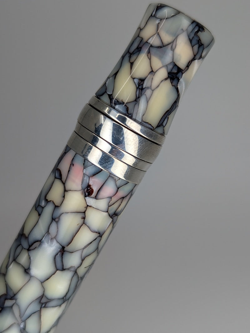 *Consignment* Stipula Leonardo DaVinci Cracked Ice Capless Fountain Pen